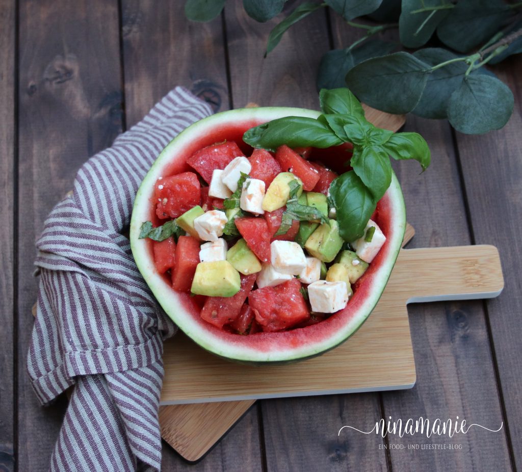 Sommersalat mit Wassermelone