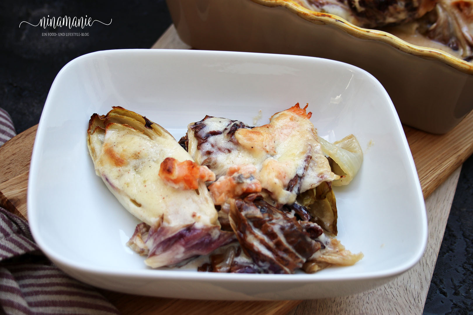 Chicorée-Radicchio-Auflauf - gesunde, leckere Bitterstoffe - Ninamanie Chicorée-Radicchio-Auflauf - gesunde, leckere Bitterstoffe - Ninamanie