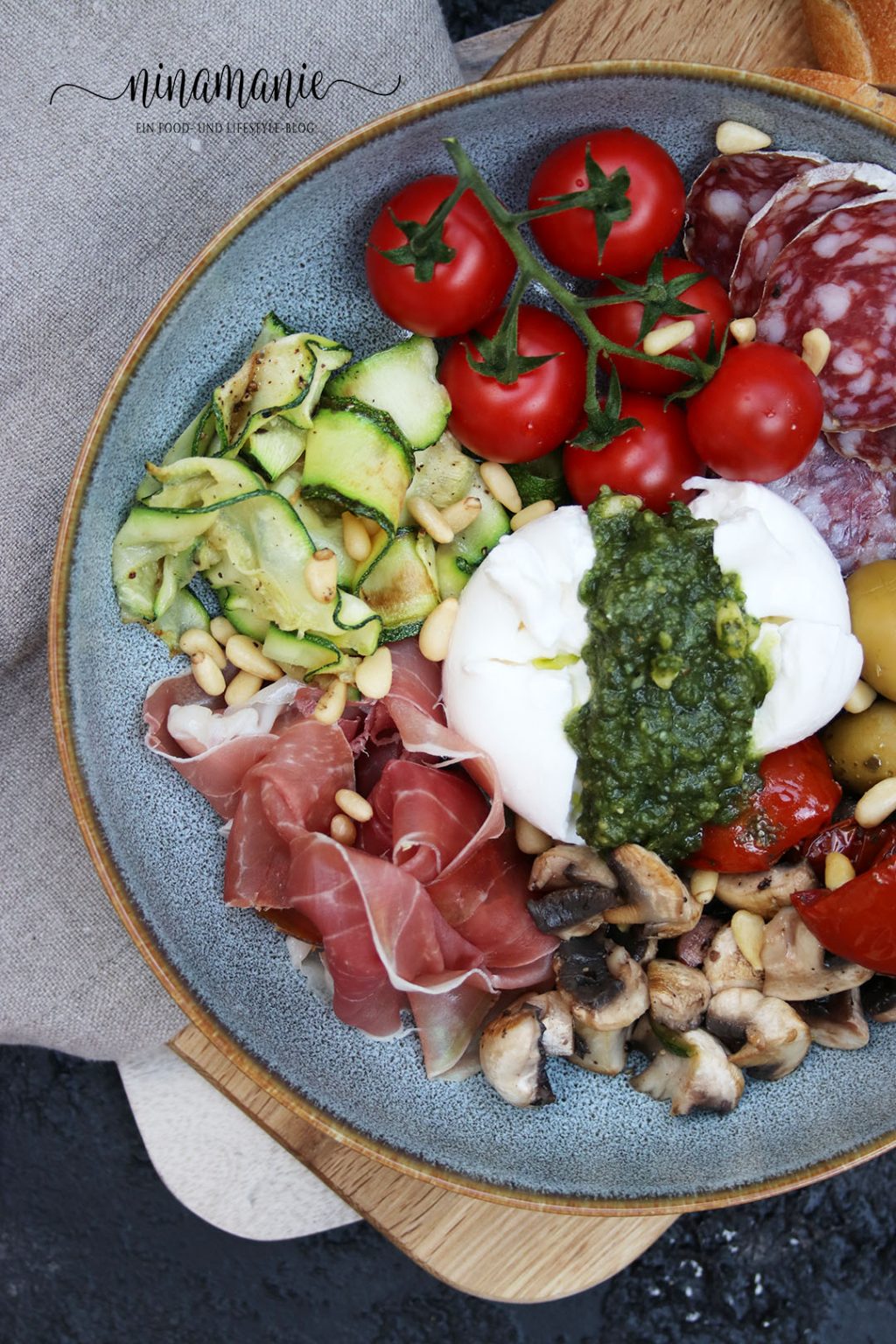 AntipastiBowl ein mediterraner Gruß an den Spätsommer! Ninamanie