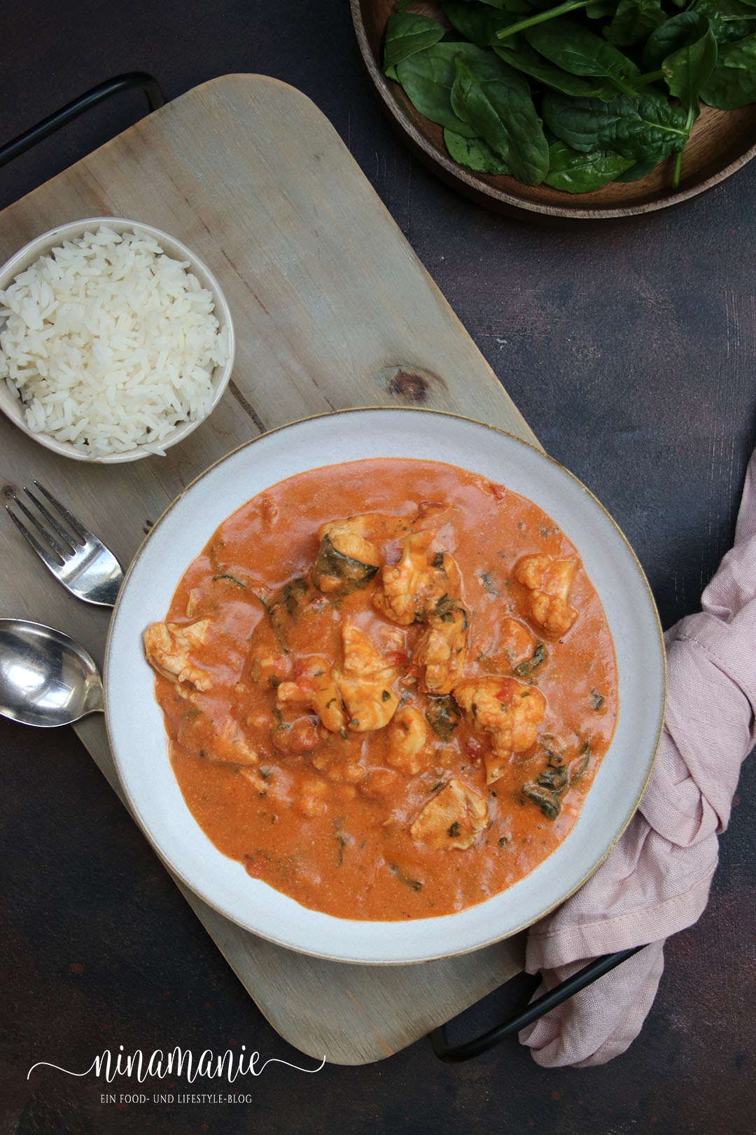 Tikka Masala mit Hühnchen
