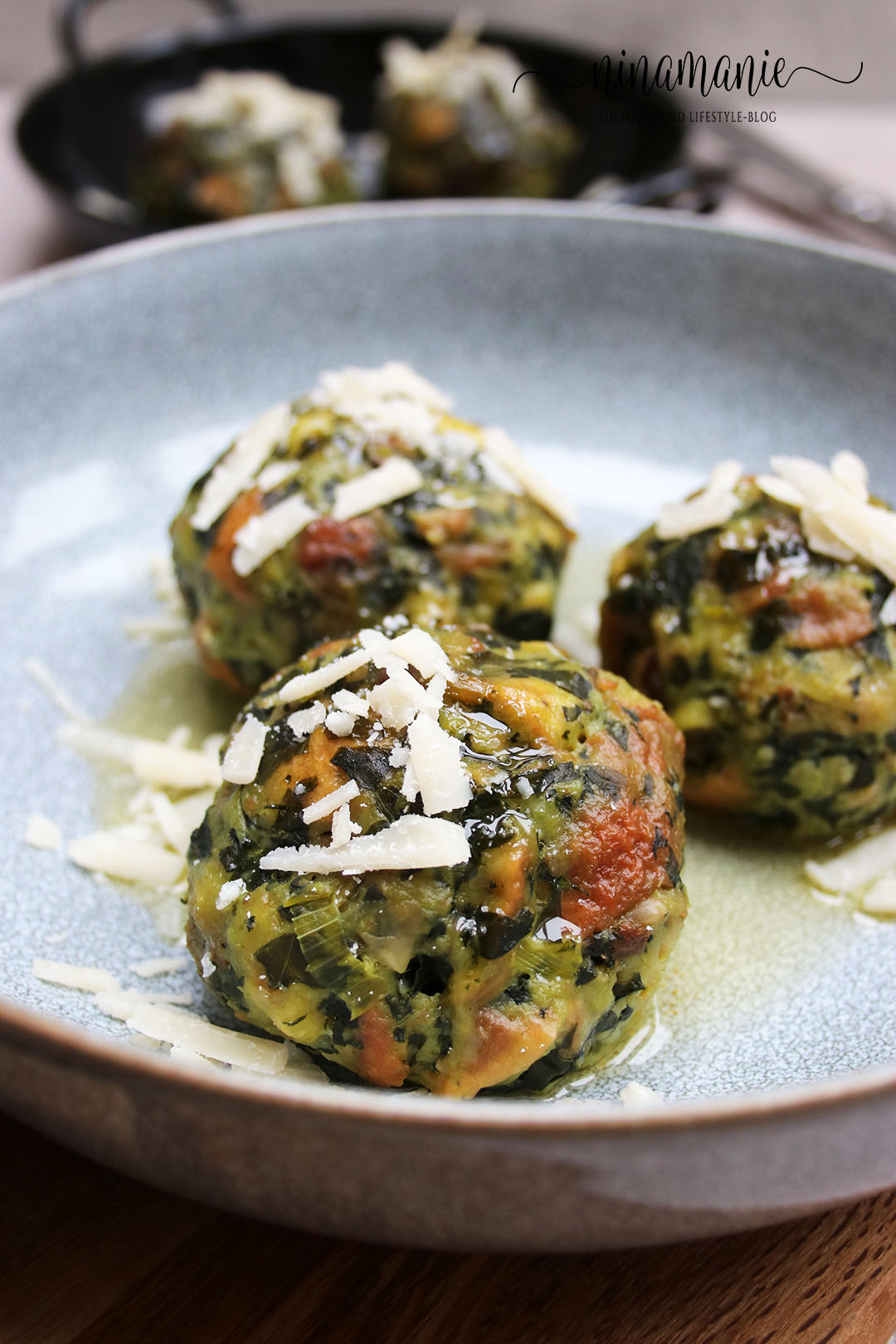 Knödel mit Spinat