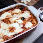Oven-Baked-Spaghetti mit Tomaten-Tunfisch-Soße