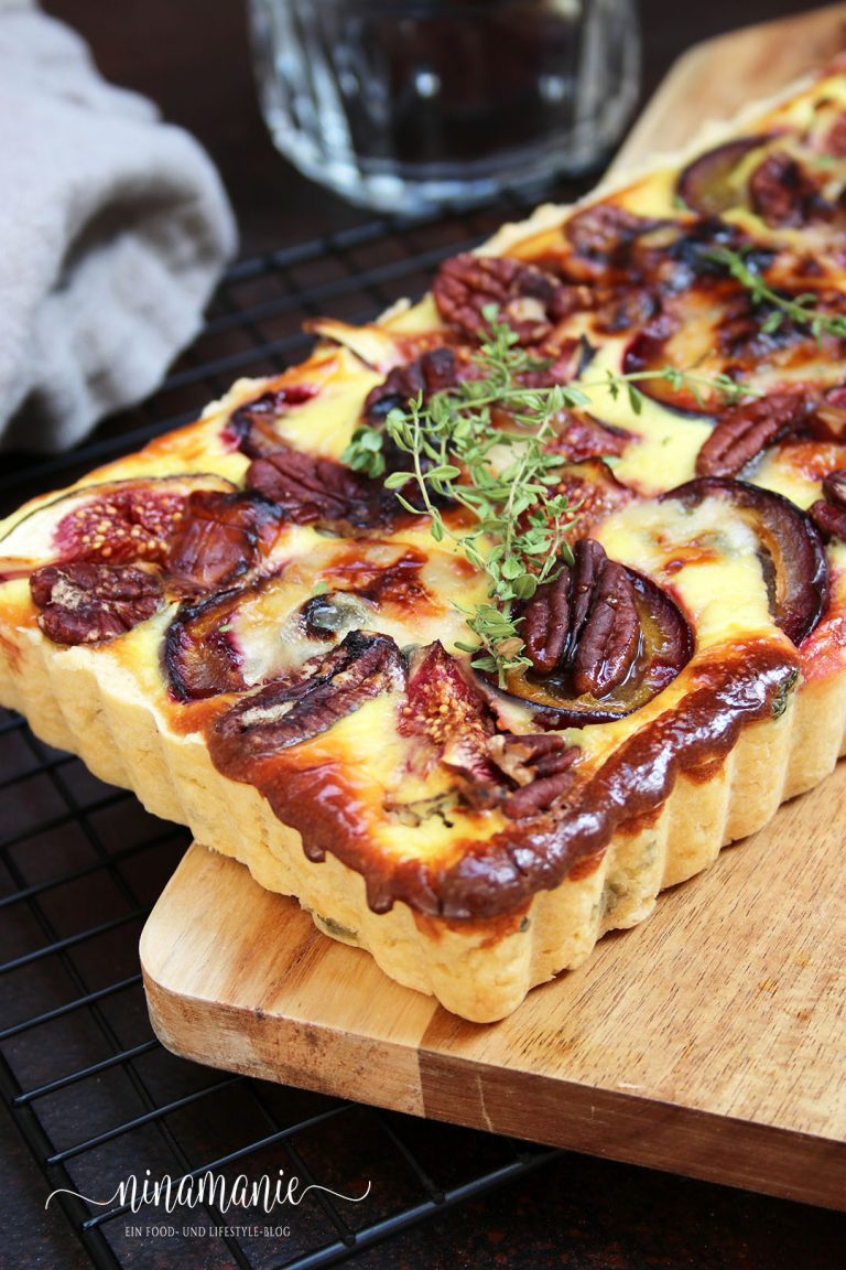 Herzhafte Feigen-Zwetschgen-Tarte - Ninamanie