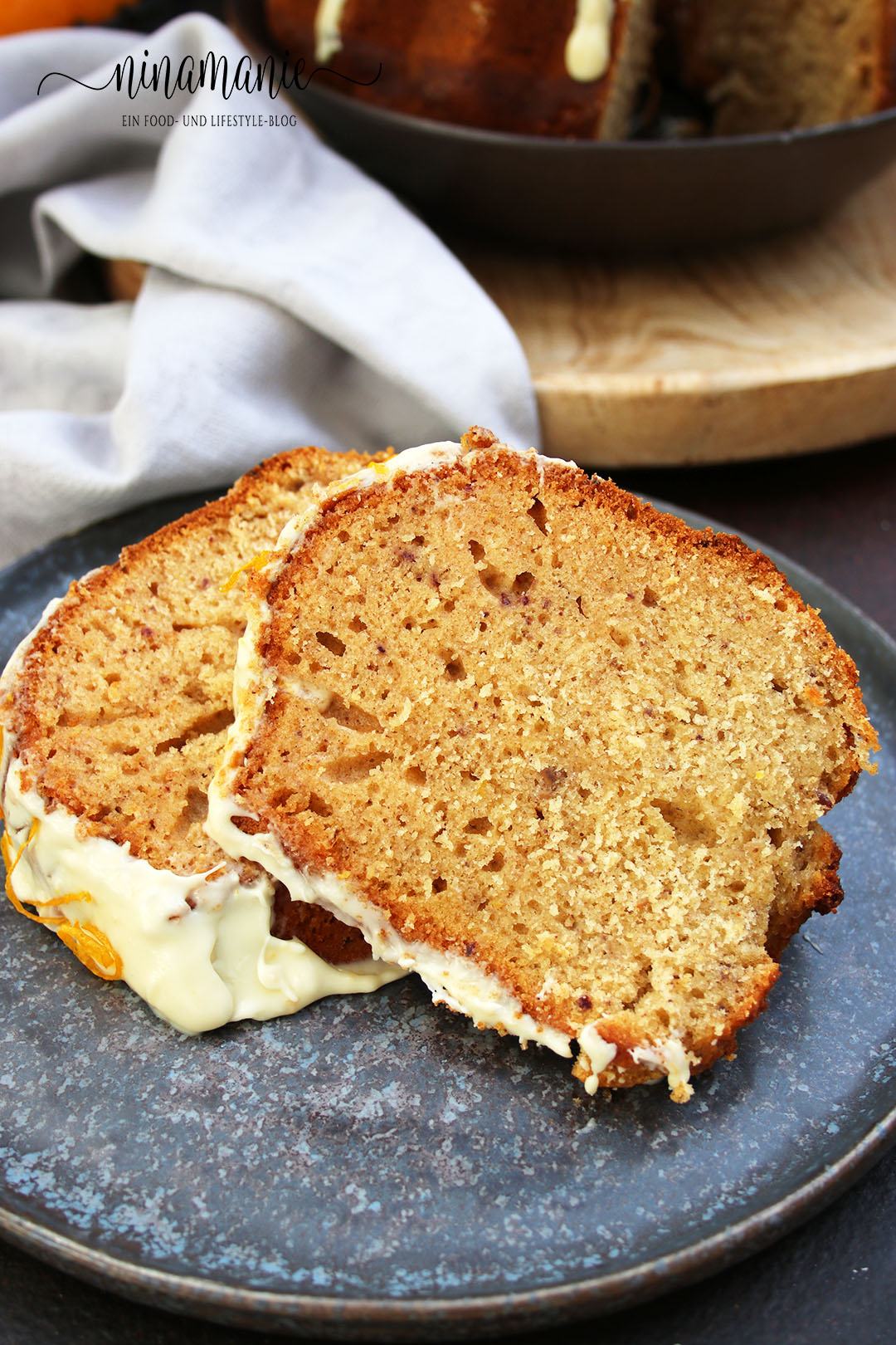 Orangen-Dattel-Gugelhupf zum Tag des Gugelhupfs 2022 - Ninamanie