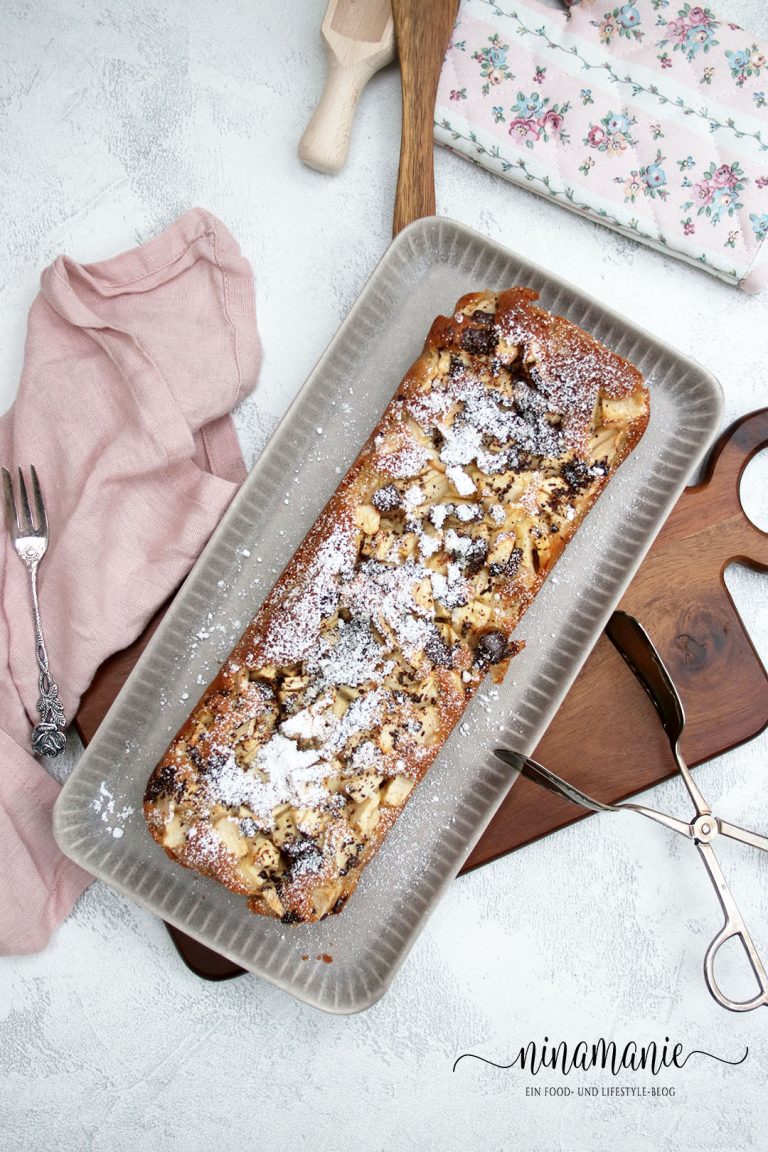 Apfel-Kastenkuchen - zart und super lecker! - Ninamanie