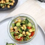 Gurken-Tomaten-Kichererbsen-Salat