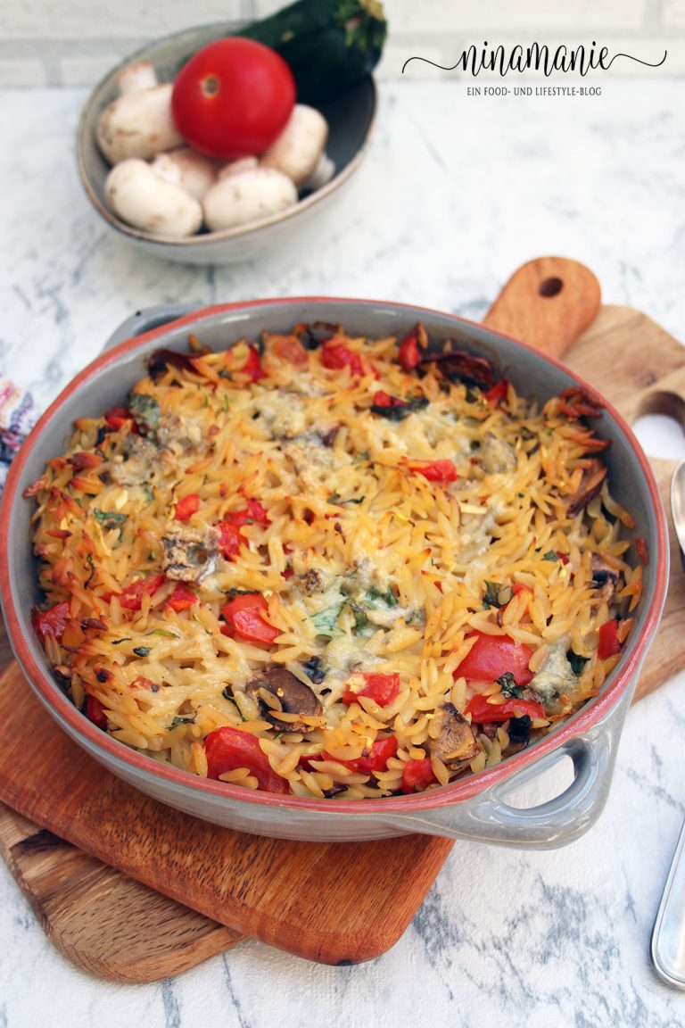 Kritharaki-Nudel-Auflauf mit Gorgonzola - Ninamanie