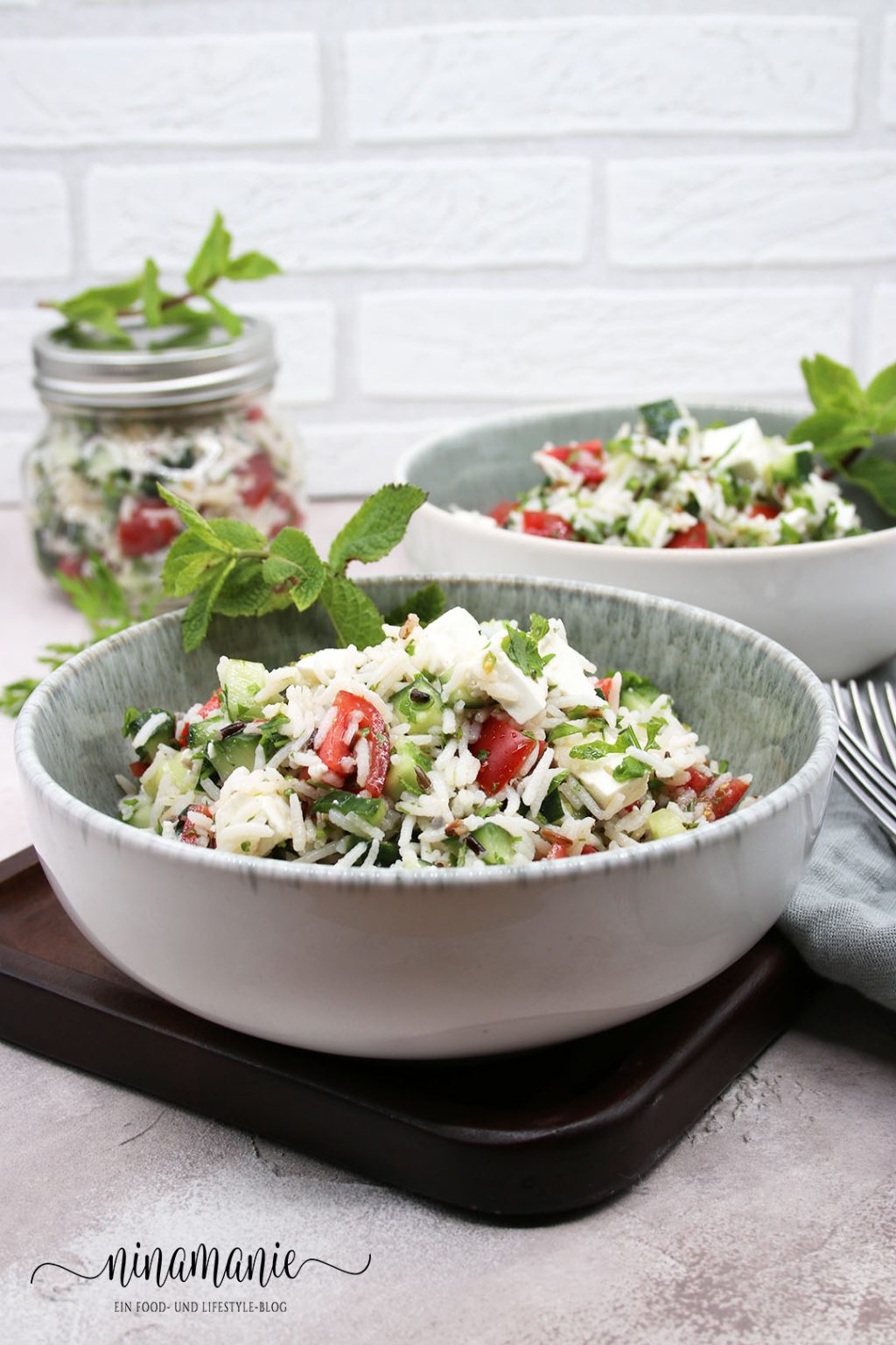 Reis-Taboulé - der frische Petersiliensalat mal anders - Ninamanie Reis-Taboulé - der frische Petersiliensalat mal anders - Ninamanie