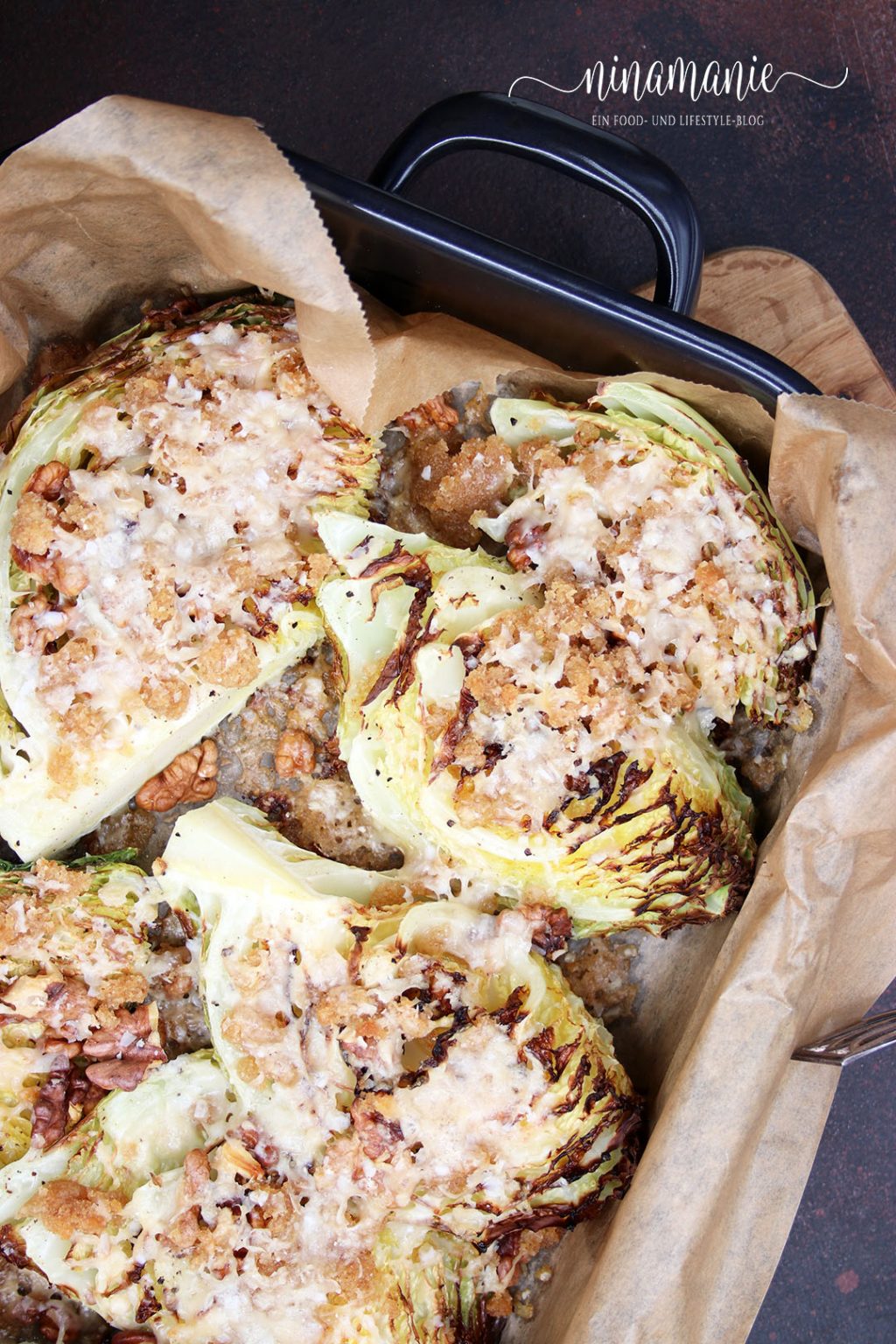 Parmesan-Wirsing aus dem Ofen - regional und saisonal - Ninamanie