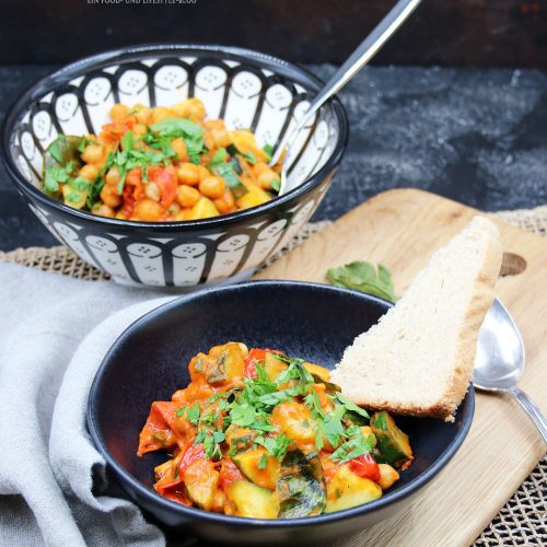 Kichererbsen-Zucchini-Tomaten-Eintopf - Ninamanie