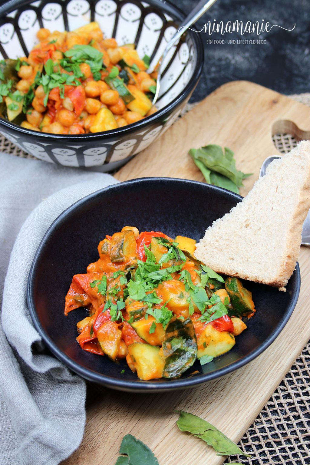 Kichererbsen-Zucchini-Tomaten-Eintopf - Ninamanie