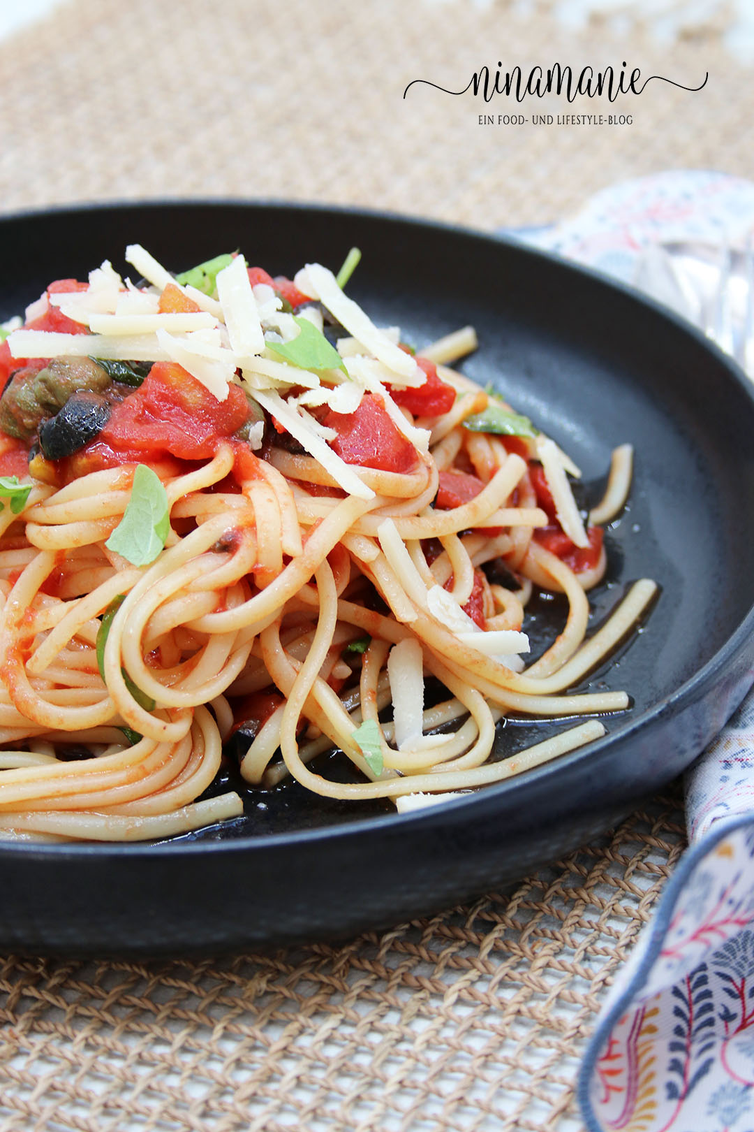 Schnelle Salsa-Spaghetti