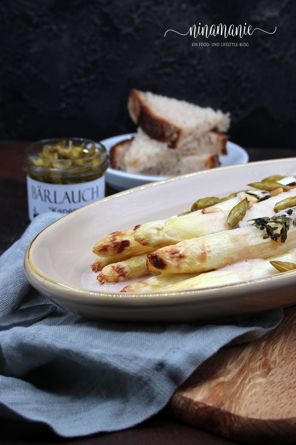 Spargel-Tonnato mit Bärlauch-Kapern - Ninamanie