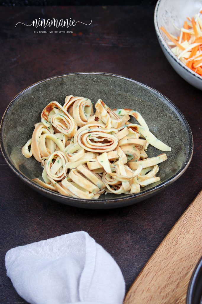 Herzhafte Pfannkuchen-Streifen