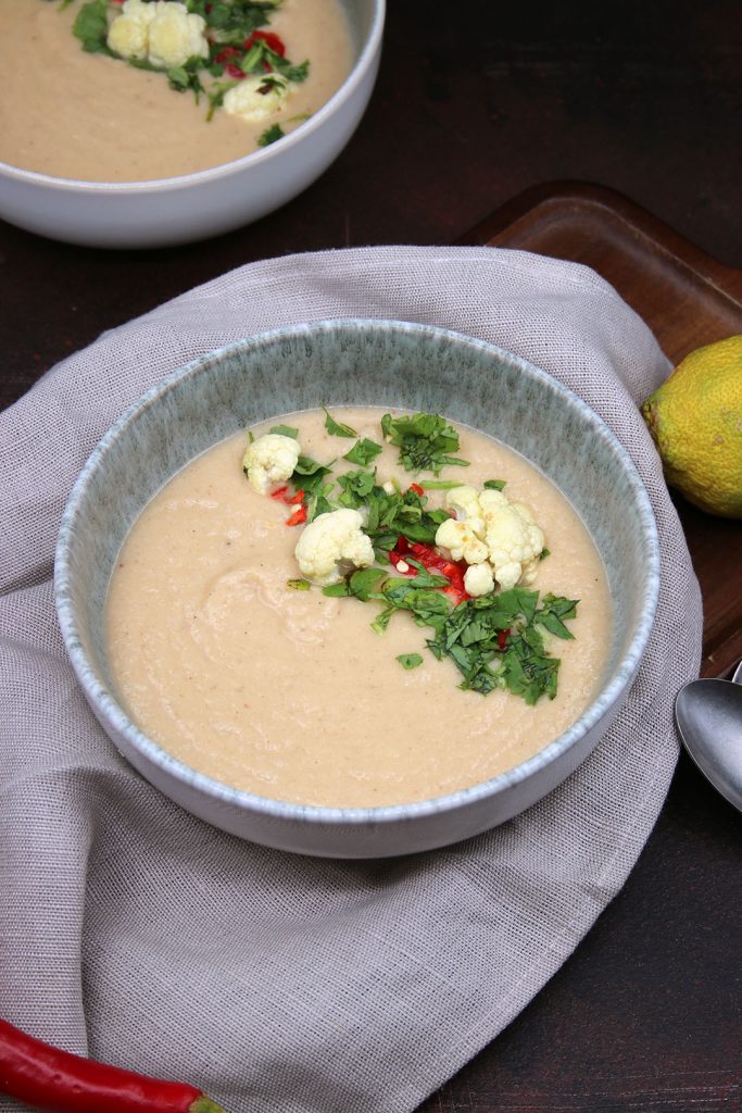 Thai-Curry-Blumenkohlsuppe