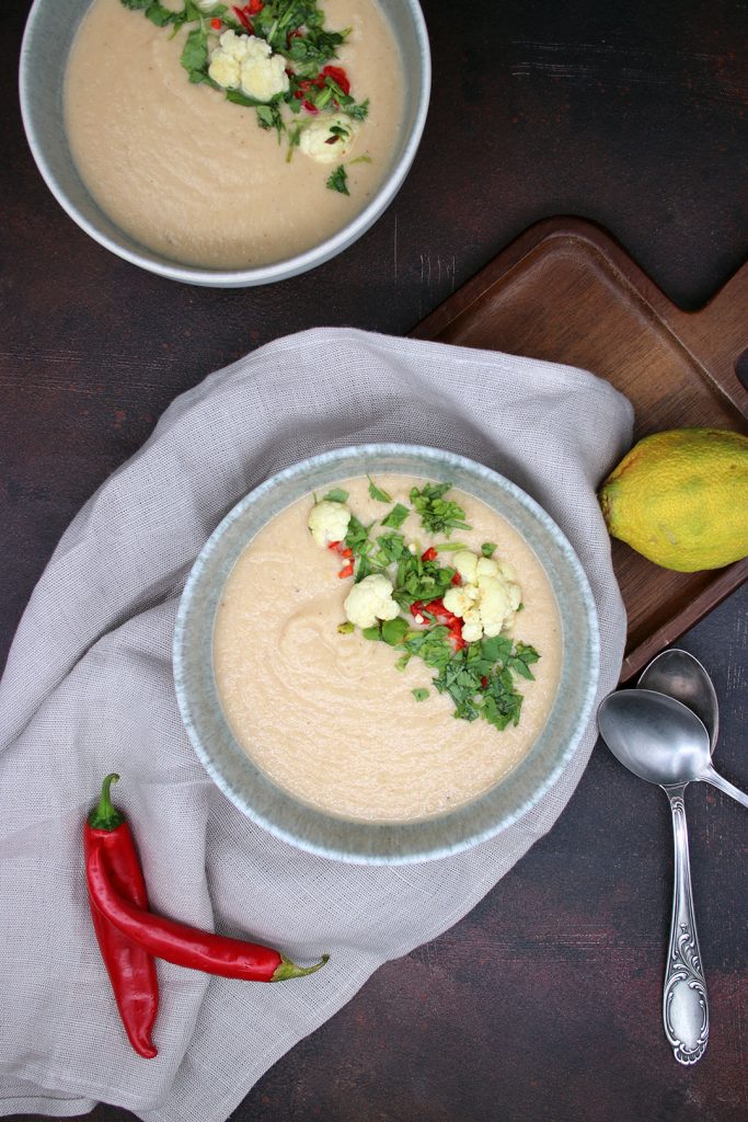 Thai-Curry-Blumenkohlsuppe