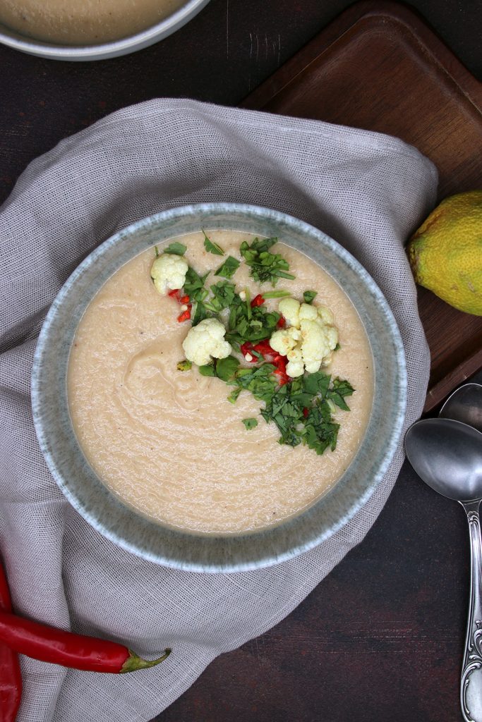 Thai-Curry-Blumenkohlsuppe
