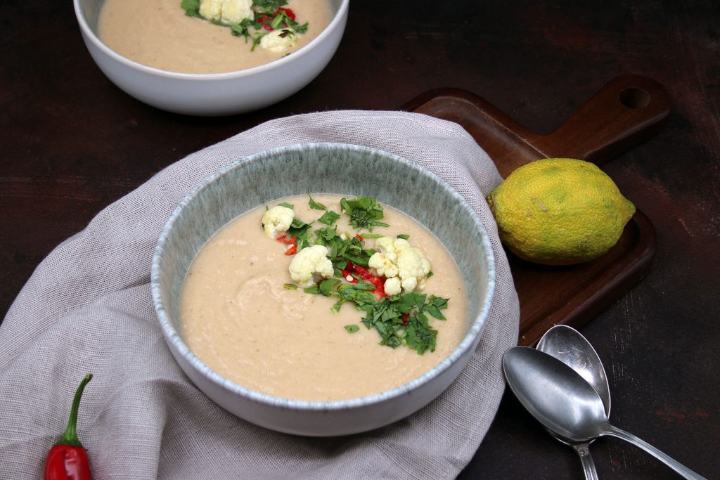 Thai-Curry-Blumenkohlsuppe