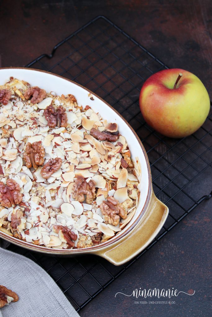 Baked Oats mit Äpfeln