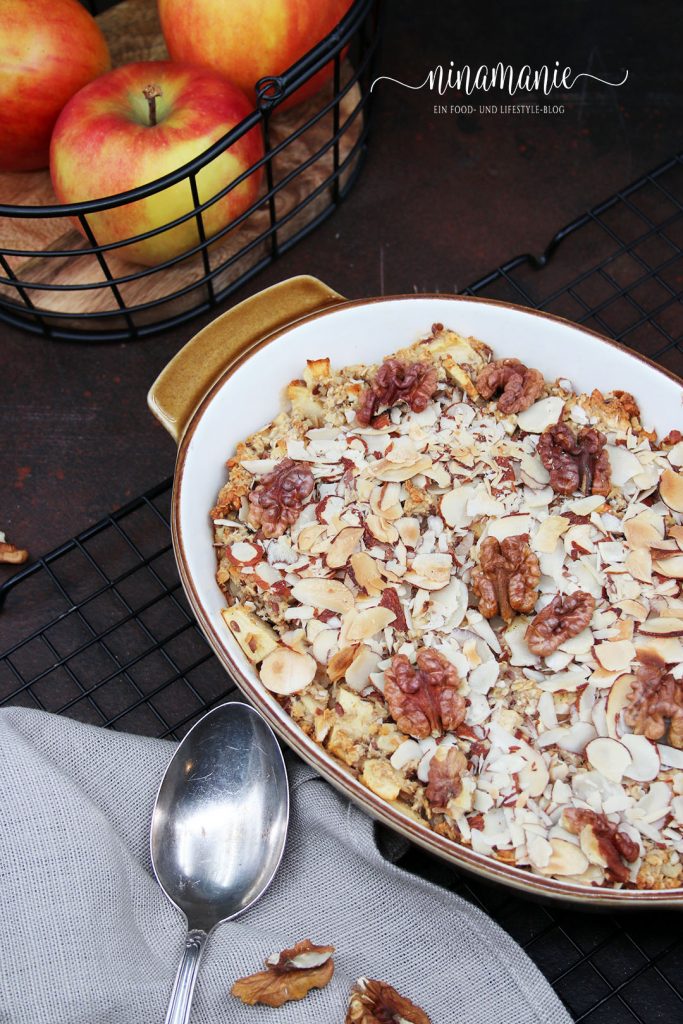 Baked Oats mit Äpfeln