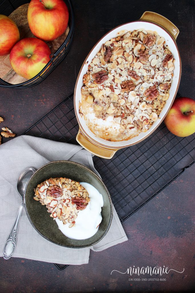 Baked Oats mit Äpfeln