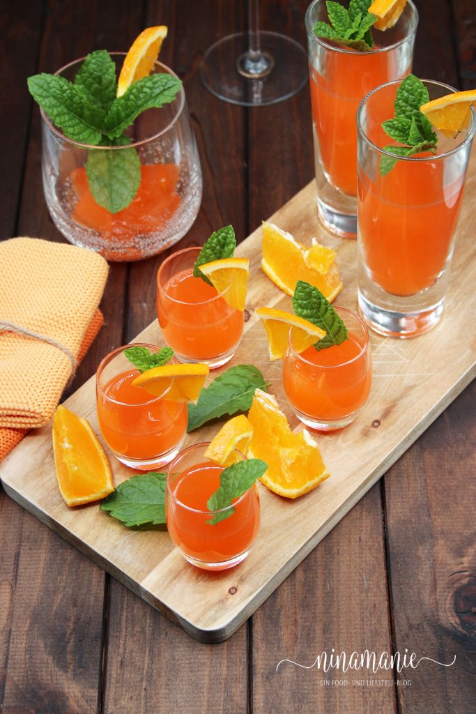Aperol Spitz Jelly Shots