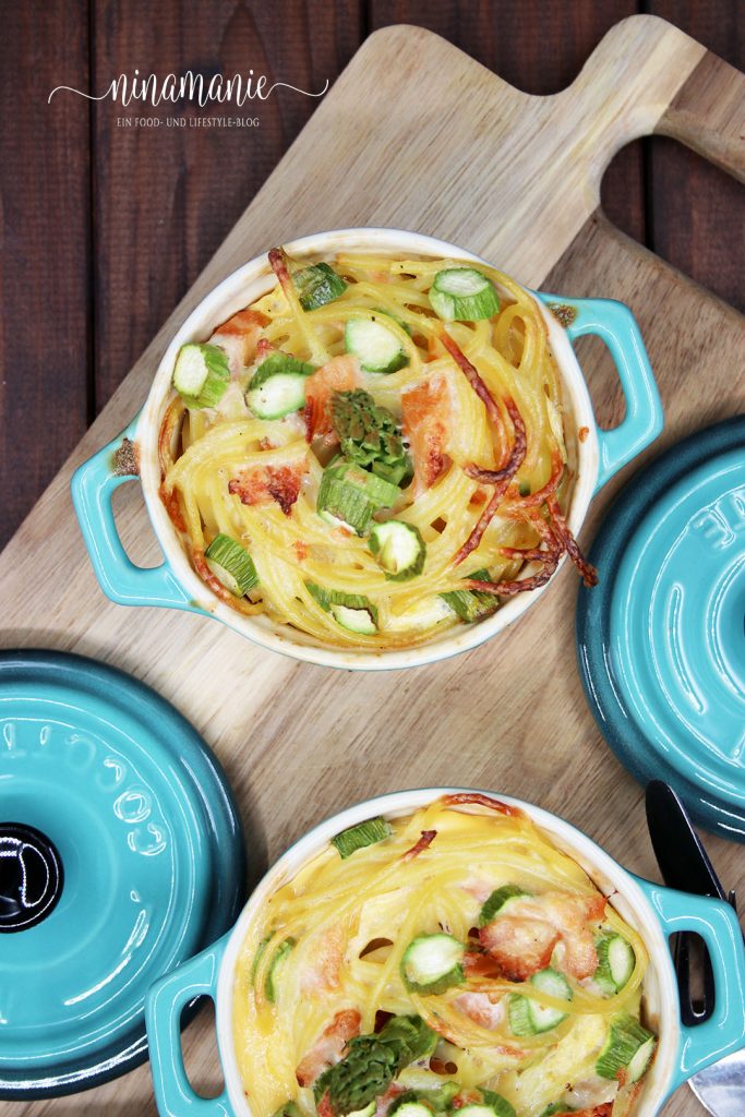 überbackene Spaghetti
