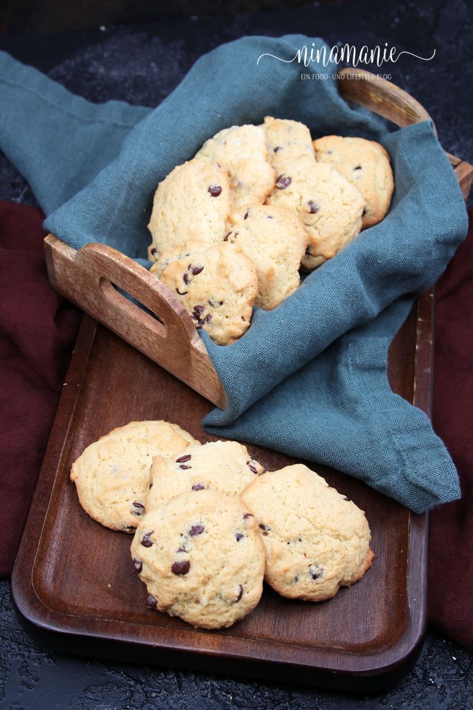 Chocolate-Chip-Cookies mit Mandeln und Tahini